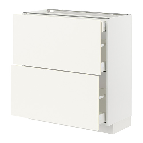 Mueble de cocina METOD blanco con cajones y puerta, diseño moderno y elegante.