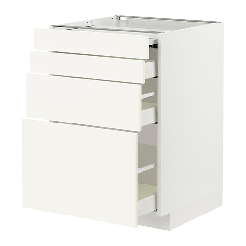 METOD / MAXIMERA, bc w pull-out work surface/3drw 1 of 2 open dialog