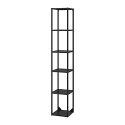 ENHET, high fr w shelves, Anthracite