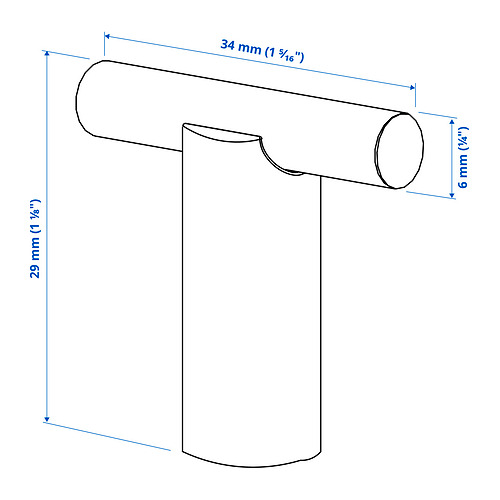 Ilustración con medidas del producto: STJÄRNHOV.