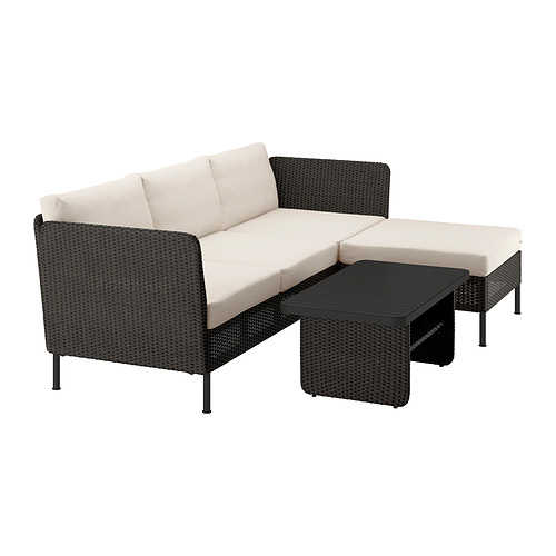 VITTSKÄR, 3-seat conversation set. 1 of 7 open dialog