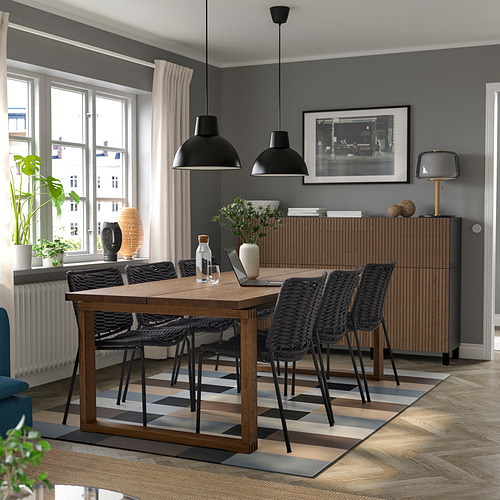 MÖRBYLÅNGA / TEGELÖN, table and 6 chairs 2 of 2 open dialog