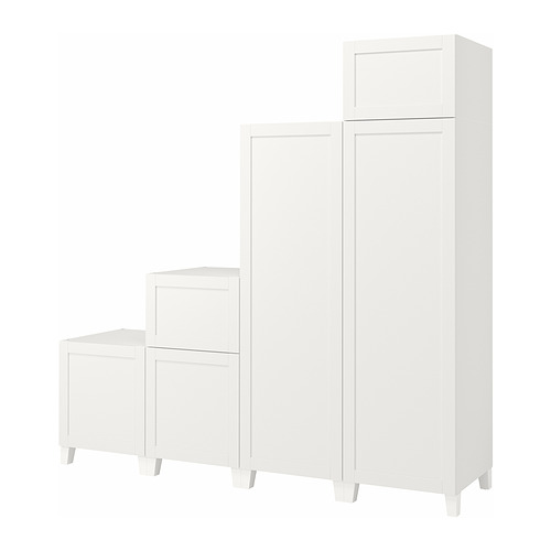 PLATSA, wardrobe w 6 doors 1 of 3 open dialog