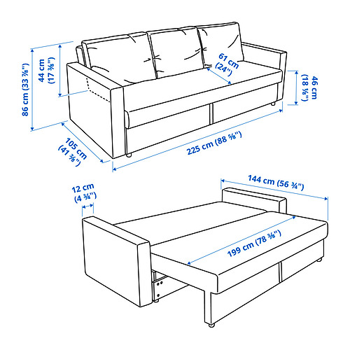 FRIHETEN, sleeper sofa 10 of 10 open dialog