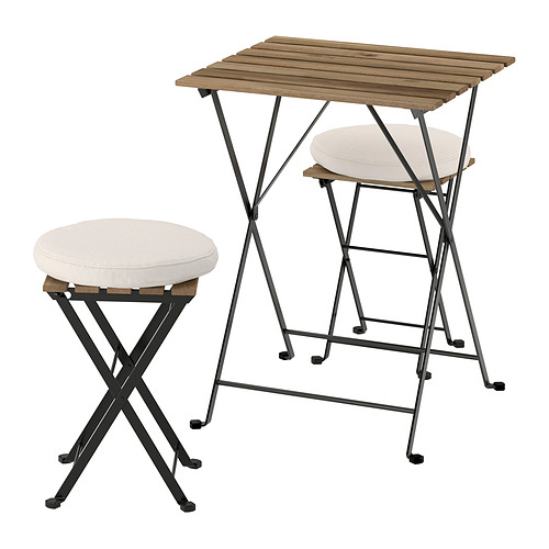 TÄRNÖ, mesa con 2 taburetes, exterior. 1 de 2 open dialog