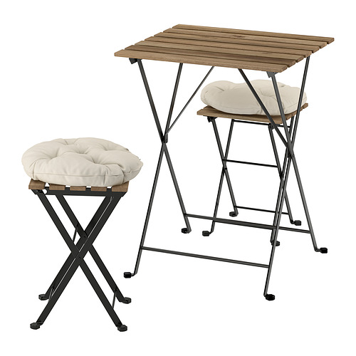 TÄRNÖ, mesa con 2 taburetes, exterior. 1 de 2 open dialog