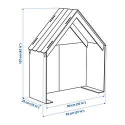 Ilustración de medidas - SLÄKT accesorio cama