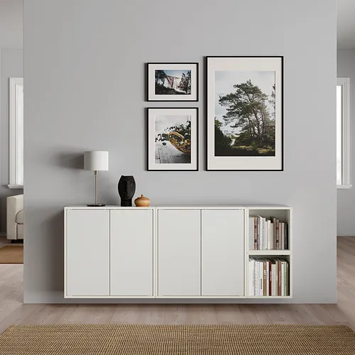 IKEA La Palma - EKET wall mounted cabinet, white, 175x35x70 cm