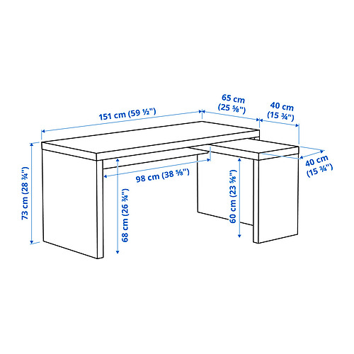 MALM, desk with pull-out panel 3 of 8 open dialog