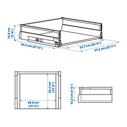Measurement Illustration - MAXIMERA drawer, medium