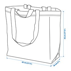 Ilustración de medidas - FRAKTA bolsa, mediana