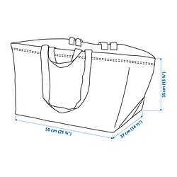 Measurement Illustration - FRAKTA shopping bag, large