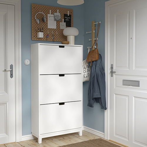STÄLL, shoe cabinet with 3 compartments 3 of 7 open dialog