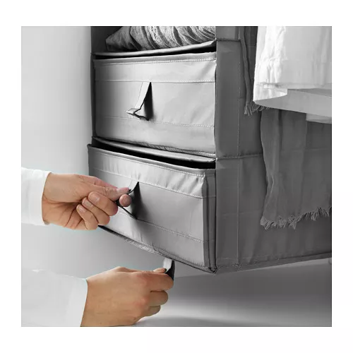 IKEA Tenerife SKUBB organizer with compartments, dark gray