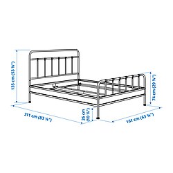 Measurement Illustration - STJÄRNÖ bed frame
