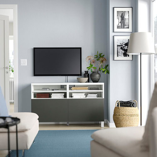 BESTÅ, TV unit with doors. 2 of 8 open dialog