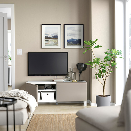 BESTÅ, mueble TV con puertas 3 de 6 open dialog