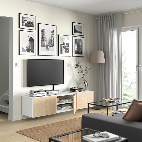 BESTÅ, mueble TV con puertas 2 de 7 open dialog