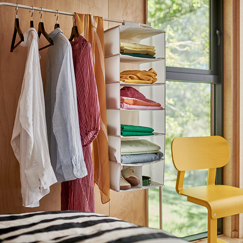 STUK, hanging storage with 7 compartments. 2 of 8 open dialog