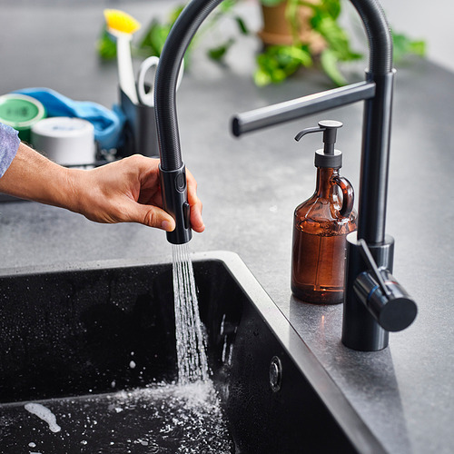 SALLSJÖN, grifo cocina fijo con rociador. 3 de 6 open dialog