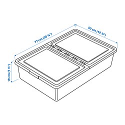Ilustración de medidas - SOCKERBIT caja con tapa