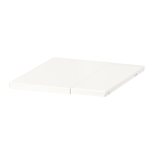 Estante blanco BOAXEL: solución de almacenamiento de metal resistente y ajustable.