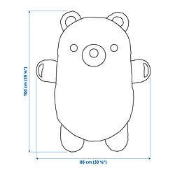 Ilustración de medidas - GREJSIMOJS peluche