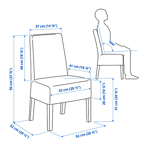 BERGMUND, chair w medium long cover 8 of 8 open dialog