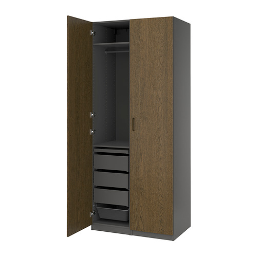 PAX / TONSTAD, wardrobe combination 1 of 5 open dialog