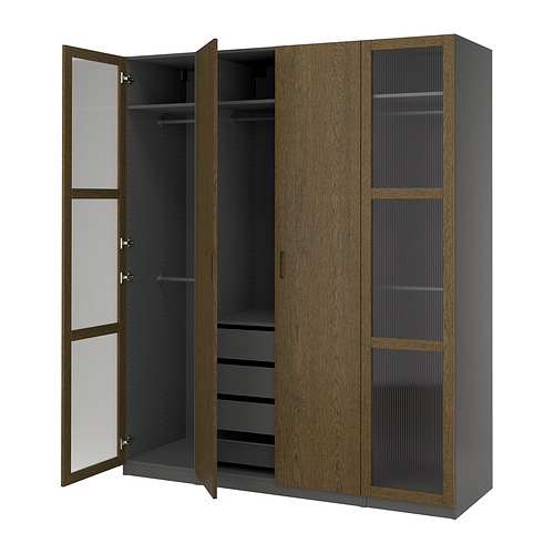 PAX / TONSTAD, wardrobe combination 1 of 5 open dialog