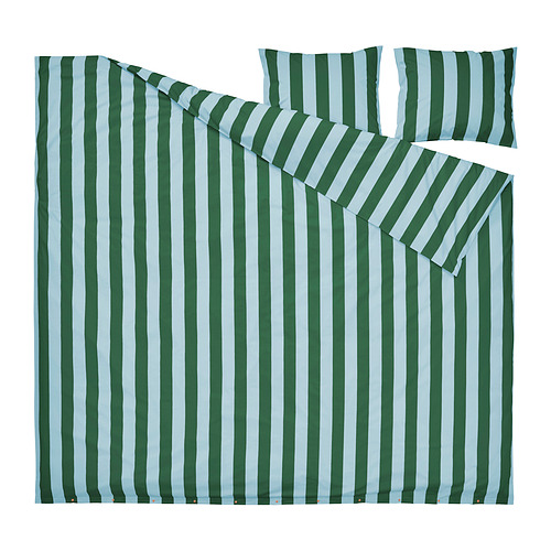 SLÅNHÖSTMAL, Funda edredón y fundas almohada para cama doble. 2 de 3 abrir diálogo