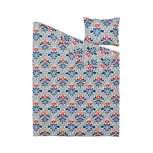 SÄTERVIDE, Funda edredón y funda almohada para cama individual. 2 de 3 abrir diálogo