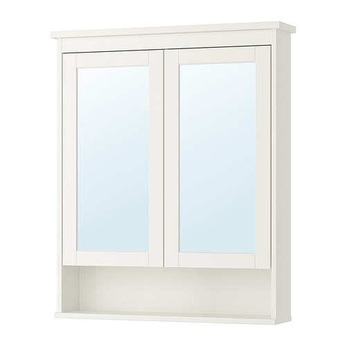 HEMNES, mirror cabinet with 2 doors 1 of 2 open dialog