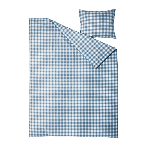 EKTANDVINGE, Funda edredón y funda almohada para cama individual. 2 de 2 abrir diálogo