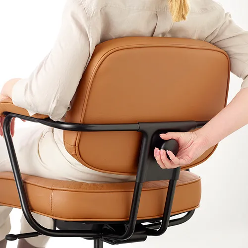 IKEA Puerto Rico - ALEFJÄLL office chair, Grann golden brown