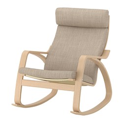POÄNG, mecedora, Hillared beige