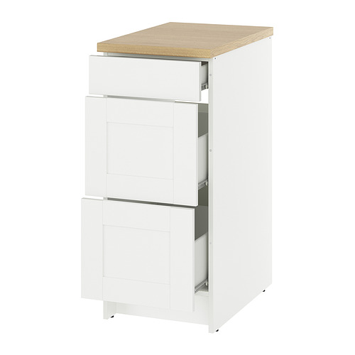 KNOXHULT, base cabinet with drawers 1 of 3 open dialog