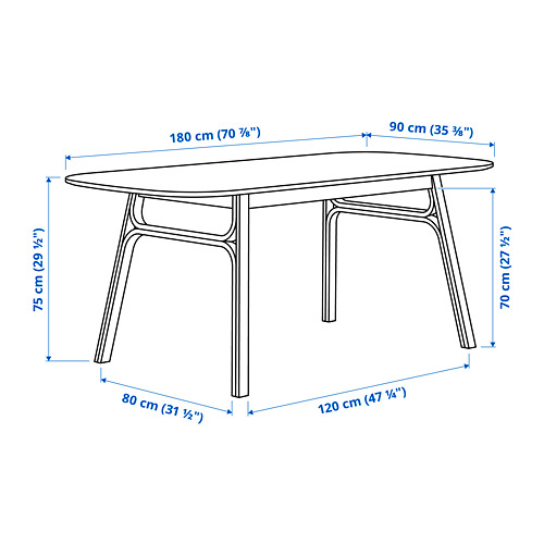 VOXLÖV / ODGER, table and 4 chairs 6 of 7 open dialog