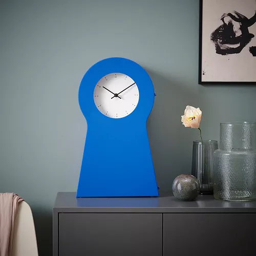 IKEA PS 1995 reloj, azul, 48 cm