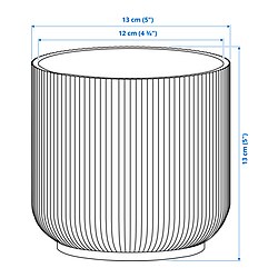 Measurement Illustration - GRADVIS plant pot