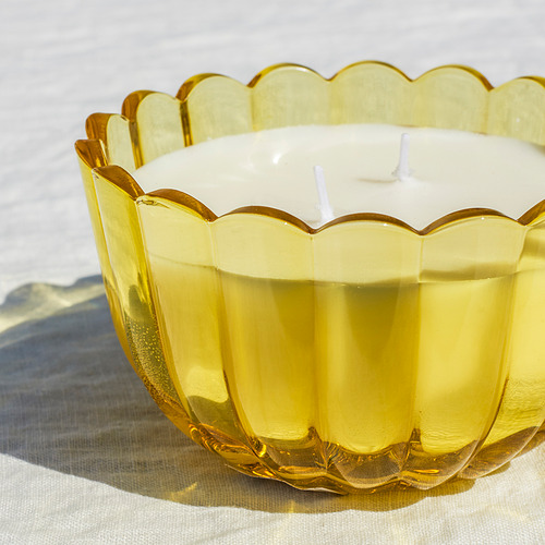 MORKULLA, scented candle in glass, 2 wicks. 2 of 4 open dialog