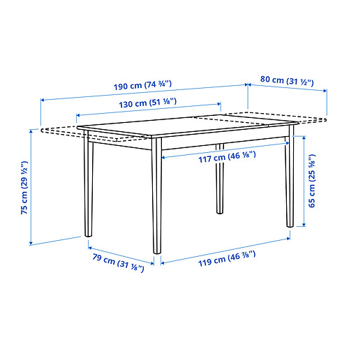 NÄSINGE / BERGMUND, table and 4 chairs 7 of 8 open dialog