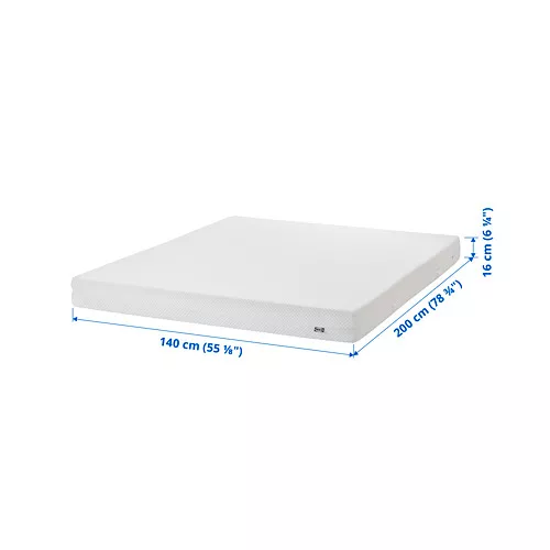 IKEA Lanzarote - ÅBYGDA foam mattress, firmness: Firm, 140x200 cm