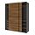 Select colour variation: dark gray black/double sided walnut