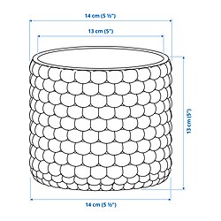 Measurement Illustration - GLACIÄRBJÖRN plant pot