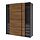 Select colour variation: dark gray black/double sided walnut