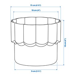 Measurement Illustration - HÄNGSÄLG plant pot