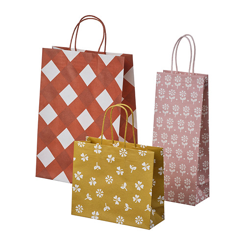 KÖSSEBÄR, bolsa de regalo, juego de 3 1 de 3 open dialog