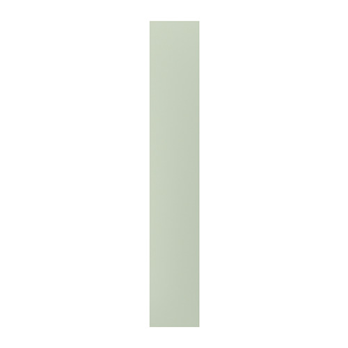 Un panel de cubierta vertical verde STENSUND. Es rectangular, hecho de tablero de fibra con pintura acrílica. Perfecto para mejorar los espacios de vida en el campo.