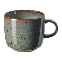 GLADELIG, mug, Beige-green